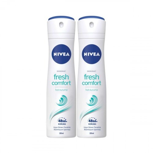 Nivea Fresh Comfort Kadın Deodorant Sprey 150 ml x 2 Adet